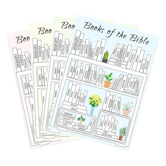 4/8 шт. христианские библейские наклейки для книжной полки библейские этикетки 4pcs