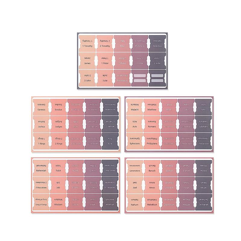 Библейские вкладки, 75 штук, красочные, ламинированные библейские вкладки для женщин и мужчин, библейские вкладки для учебной Библии, вкладки-индексы для Библии