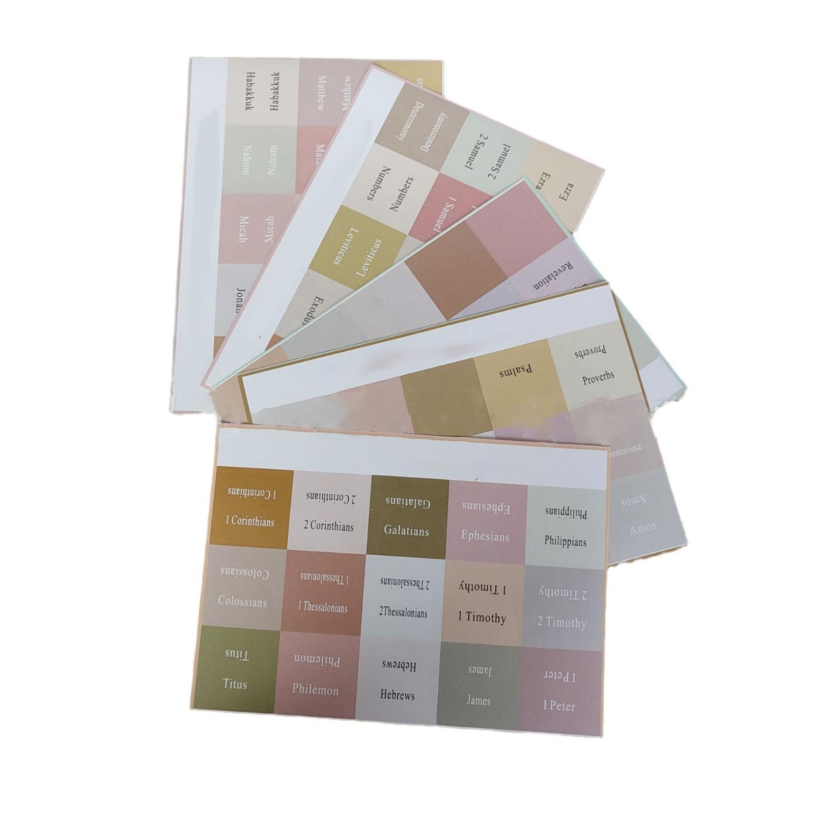 Библейские вкладки с прозрачным крупным шрифтом, устойчивые к разрывам, самоклеящиеся библейские индексные вкладки, наклейки, библейские бо