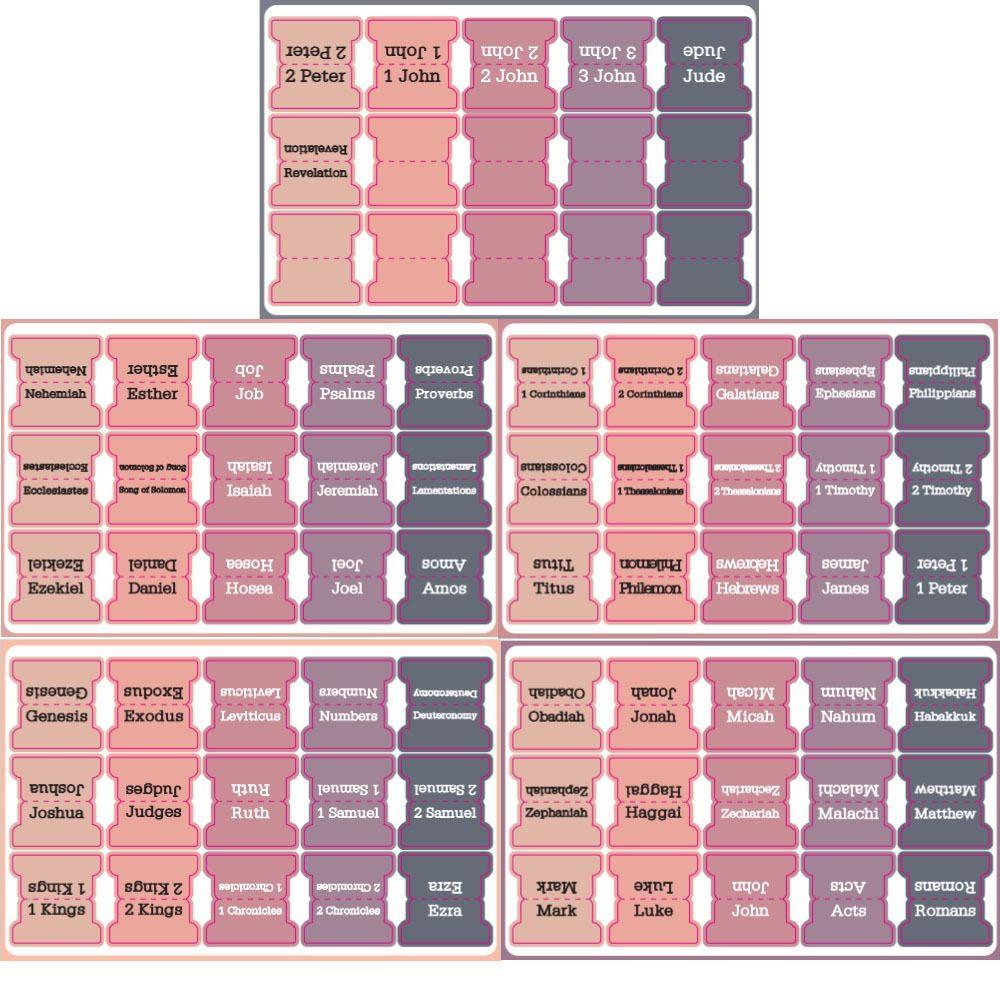 5 листов/набор Липкие заметки Библейские индексные вкладки Моранди Библейские наклейки-вкладки Ламинированные библейские вкладки Студент style 3